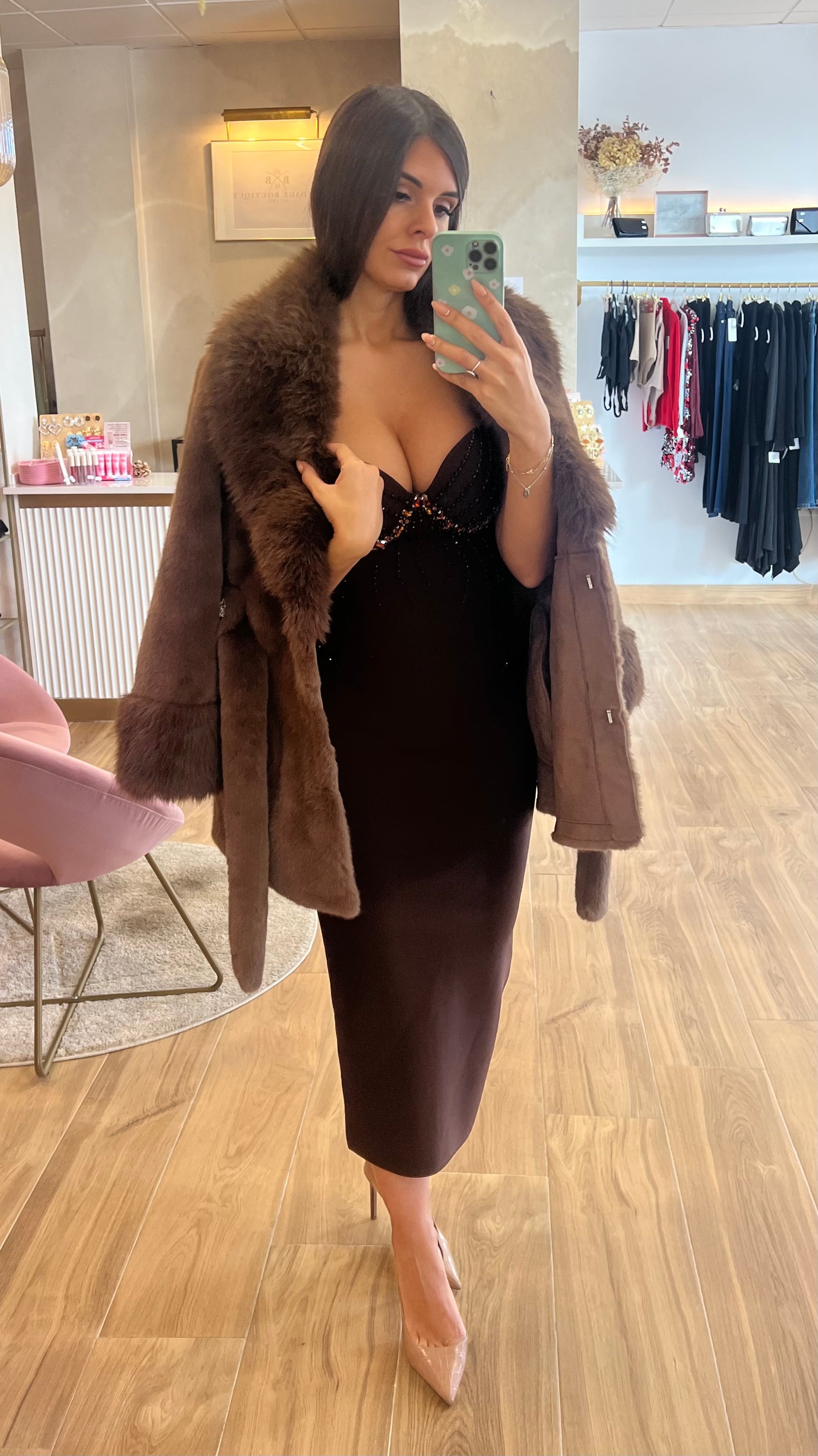 Vestido Bandage Valentina Chocolate