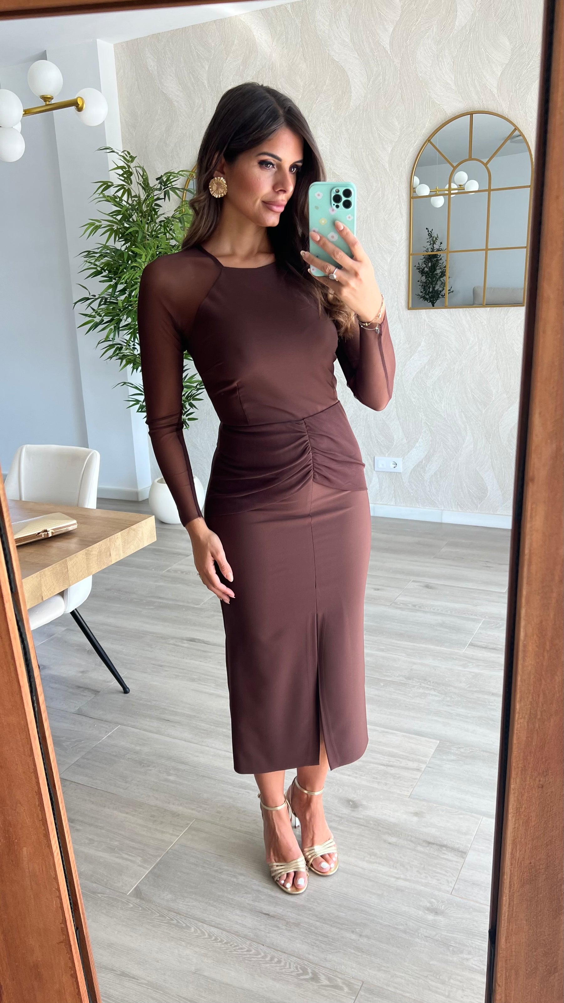 Vestido Aura Chocolate “Made in Spain”