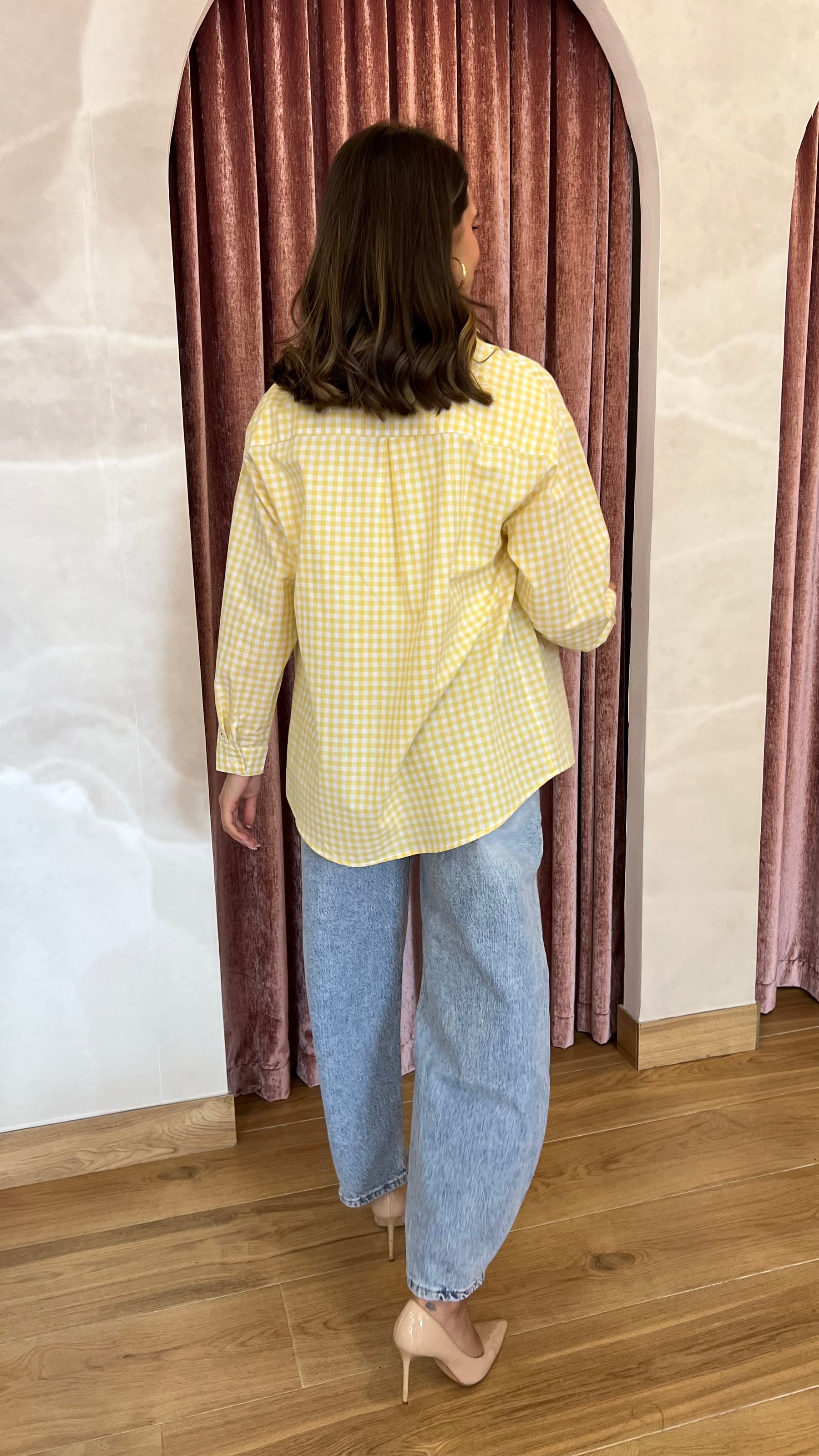 Camisa Bolsillo Amarilla