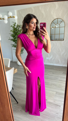 Vestido María Fucsia “Made in Spain”