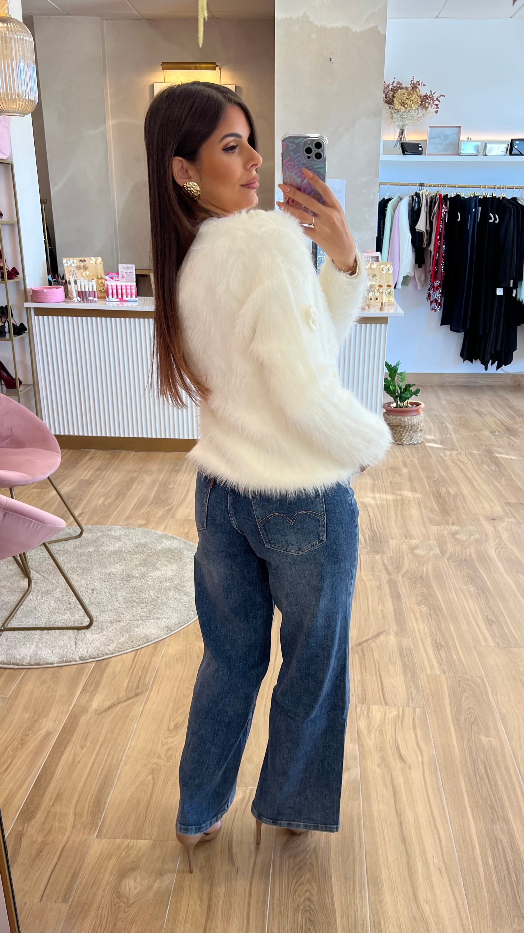 Rebeca Flores Blanca Premium