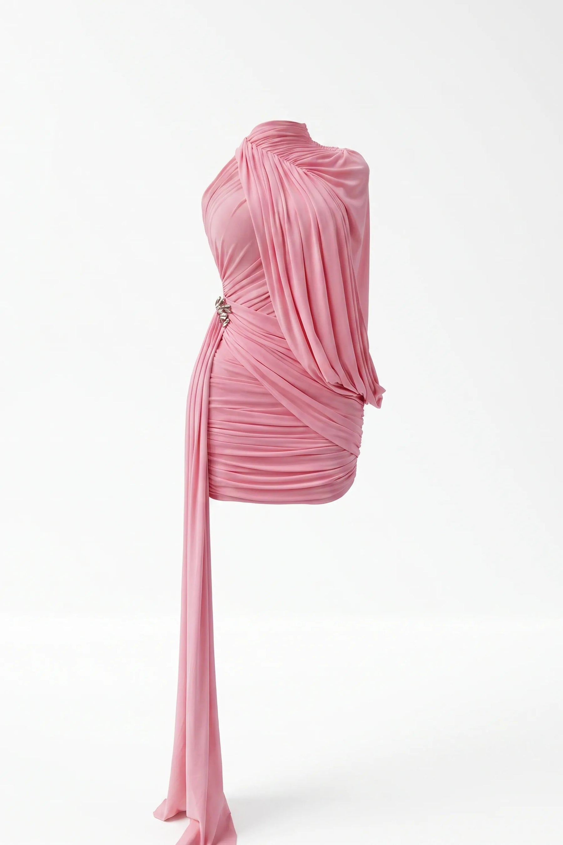 Vestido Draped Rosa
