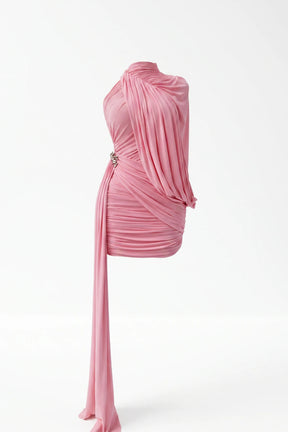 Vestido Draped Rosa