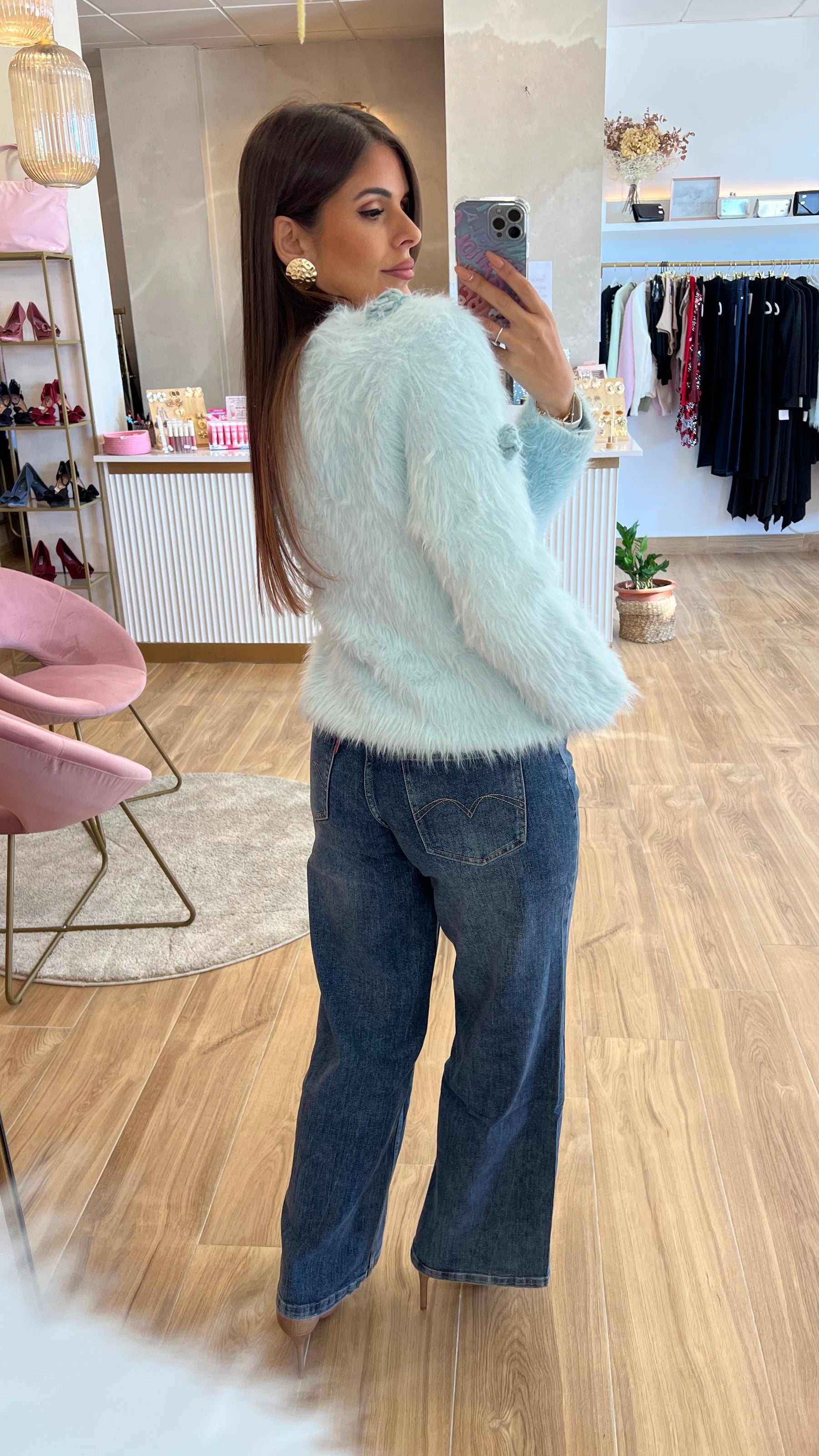 Rebeca Flores Celeste Premium