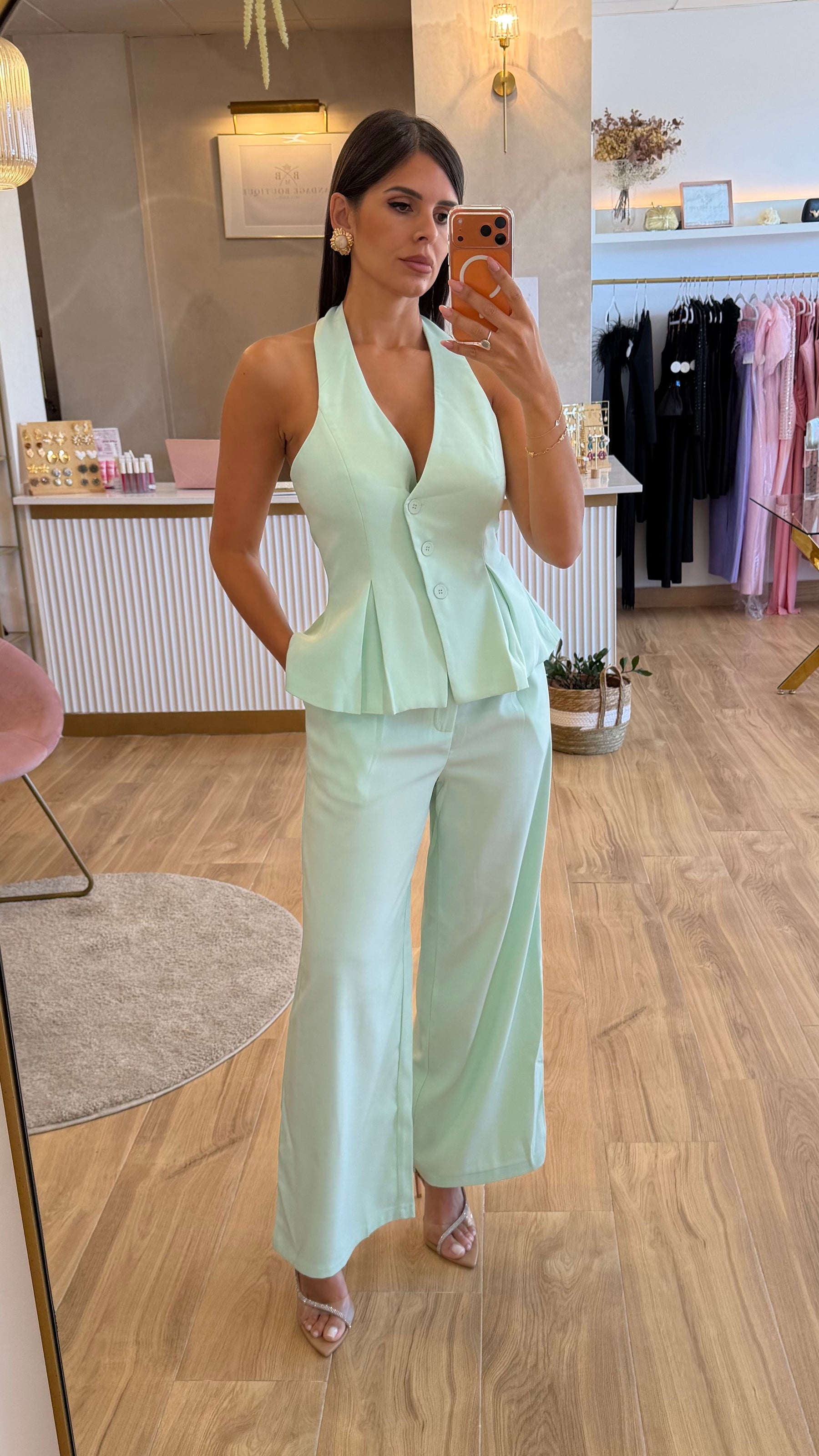 Conjunto Carmela Verde Agua