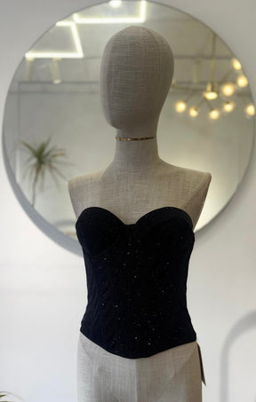 Corsé Palabra Honor Negro