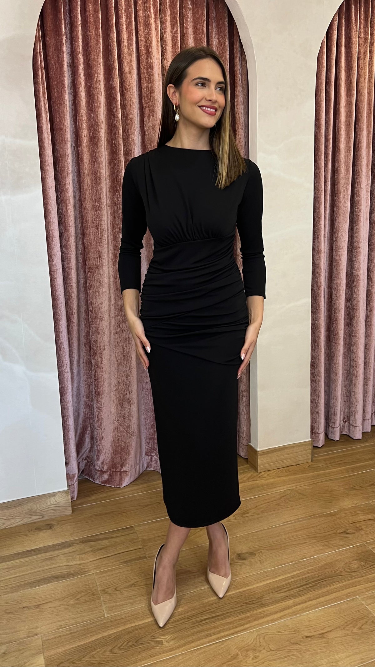 Vestido Augusta Negro Mantilla “Made in Spain”