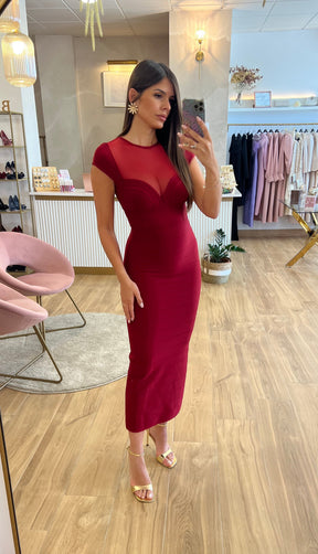 Vestido Bandage Charlotte Rojo