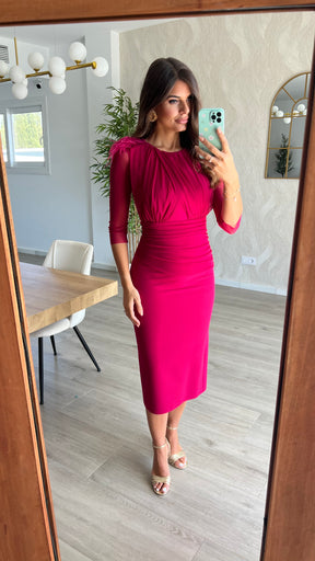 Vestido Leonor Cereza “Made in Spain”