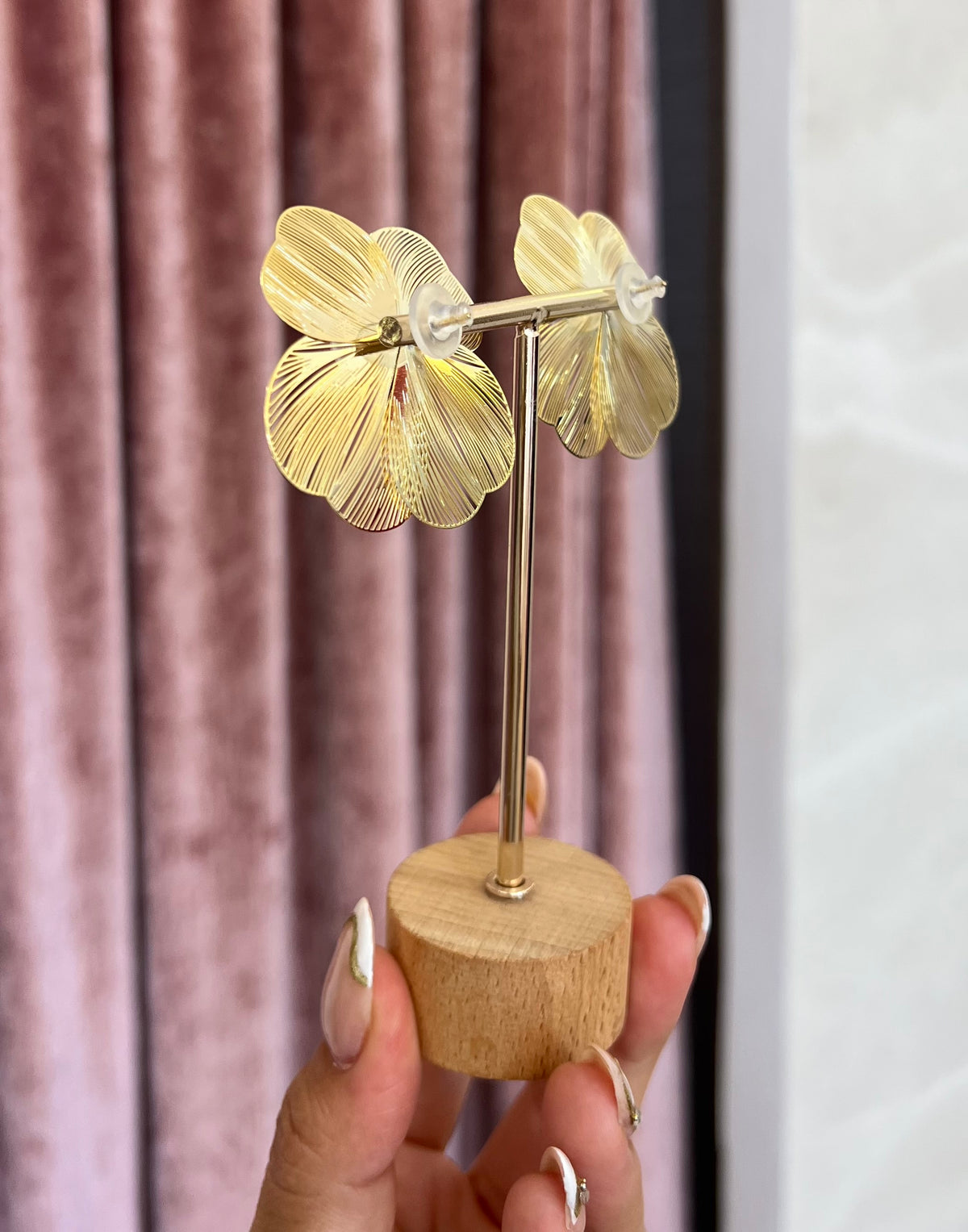 Pendientes Flor Perla