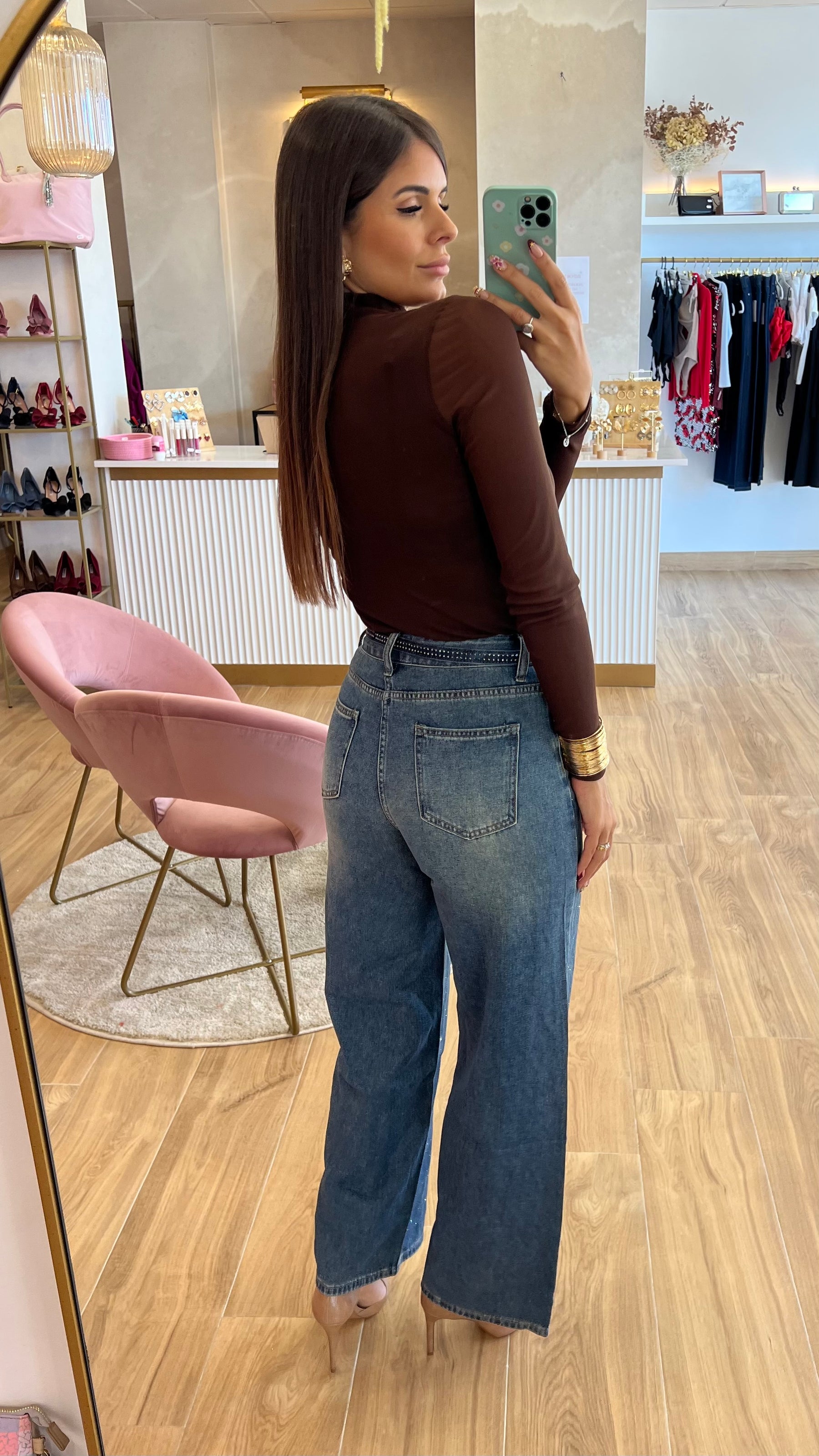 Top Cuello Perkins Chocolate