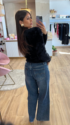 Rebeca Botones Oro Negra