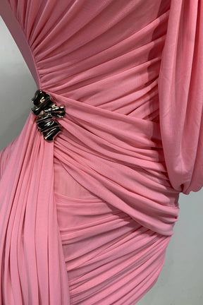 Vestido Draped Rosa