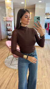 Top Cuello Perkins Chocolate