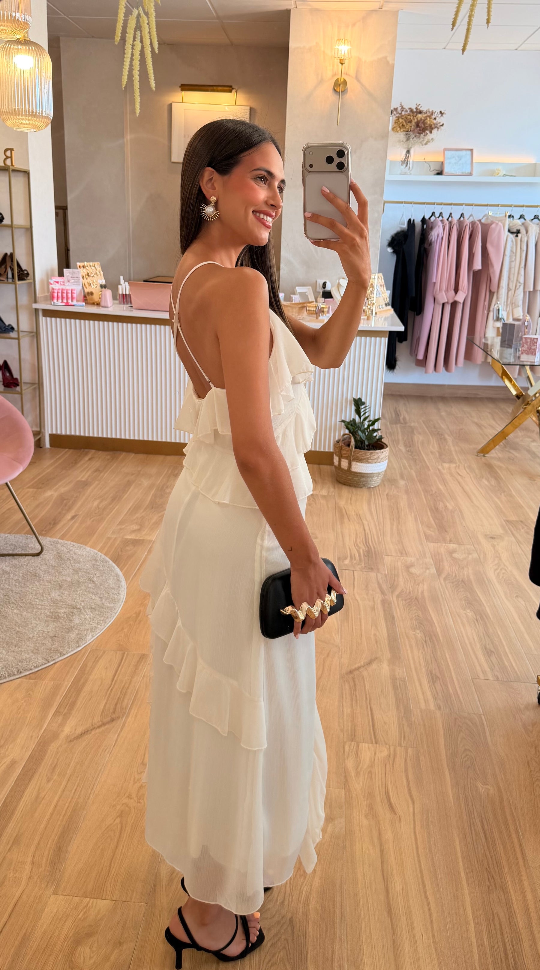 Vestido Delia Beige