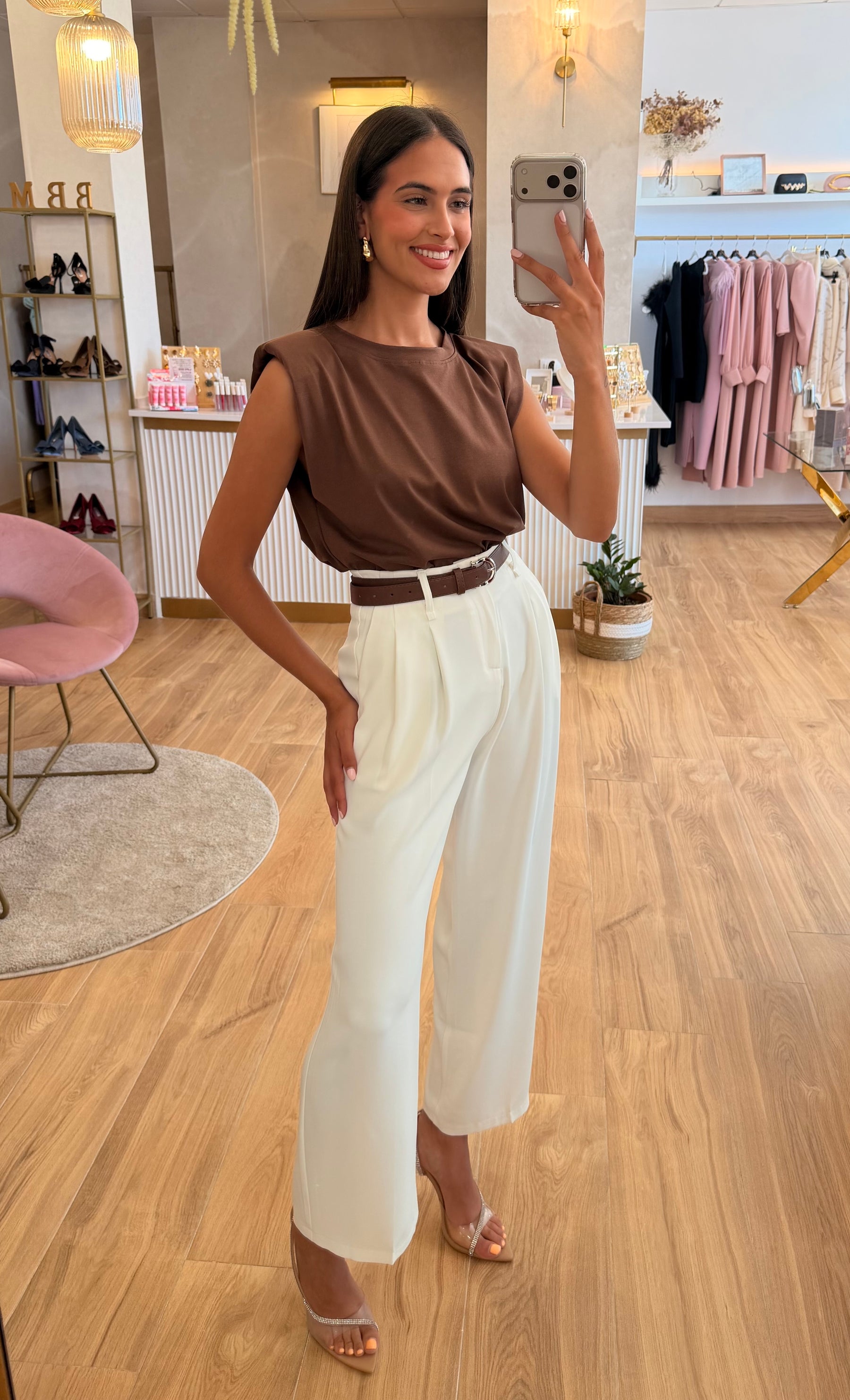 Pantalón Pinza Blanco