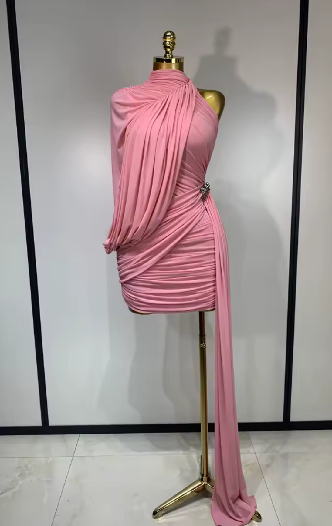 Vestido Draped Rosa