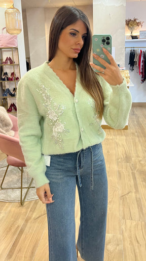 Rebeca Bordado Joya Menta