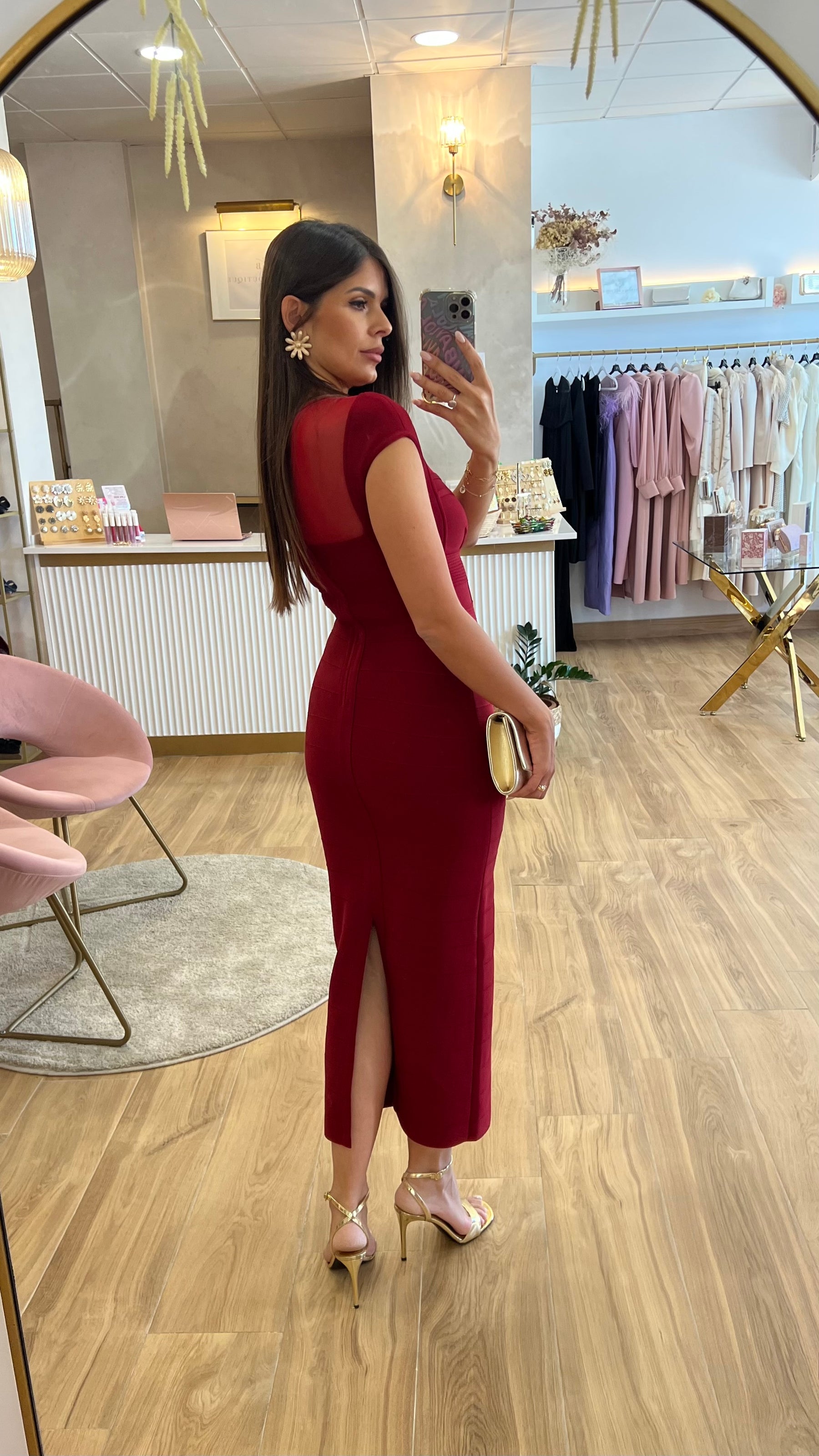 Vestido Bandage Charlotte Rojo