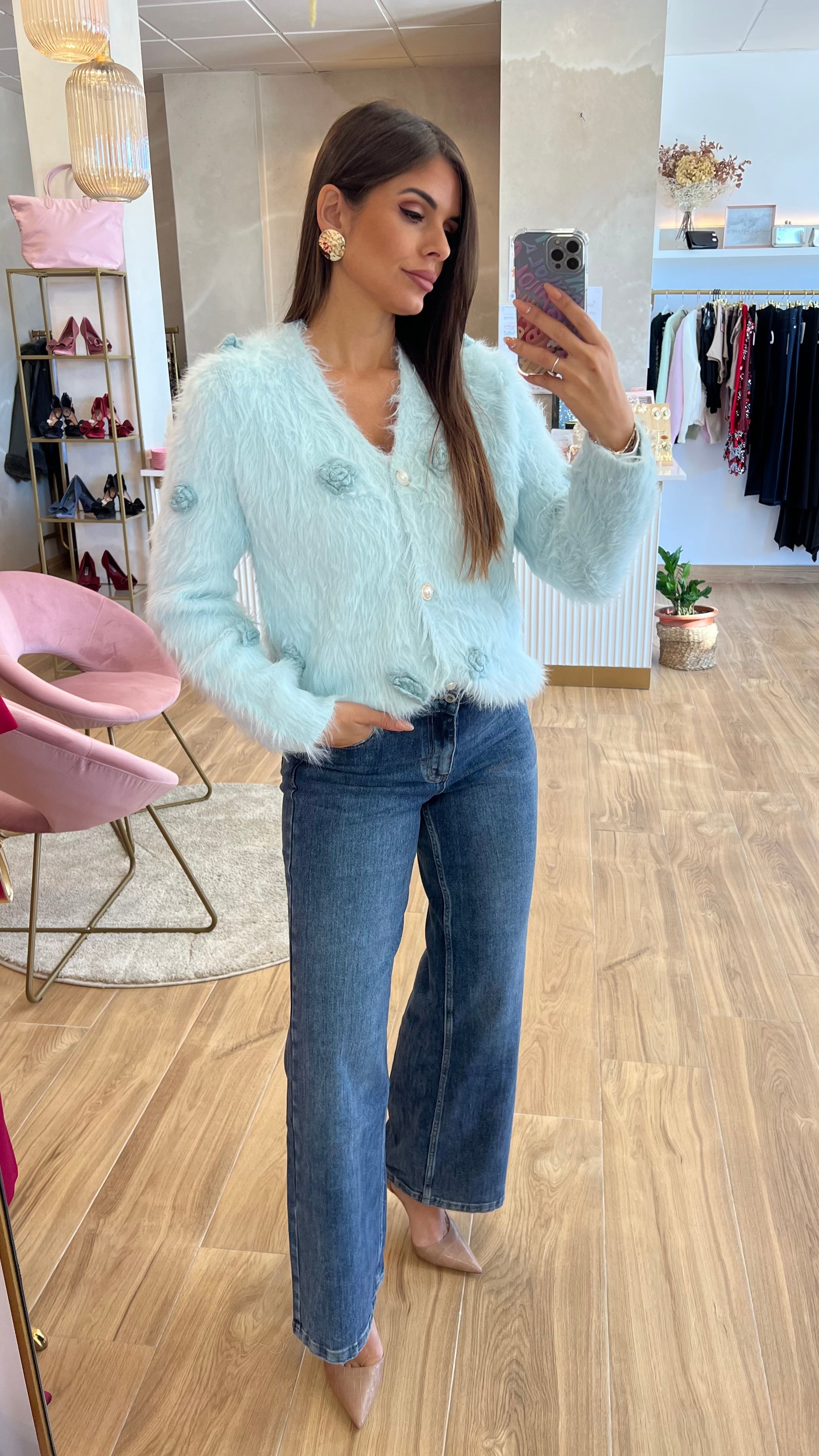 Rebeca Flores Celeste Premium