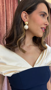 Pendientes Doble Perla