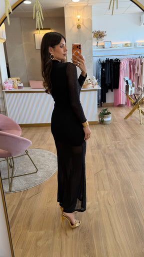 Vestido Gema Brilli Negro