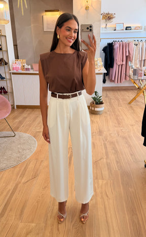 Pantalón Pinza Blanco