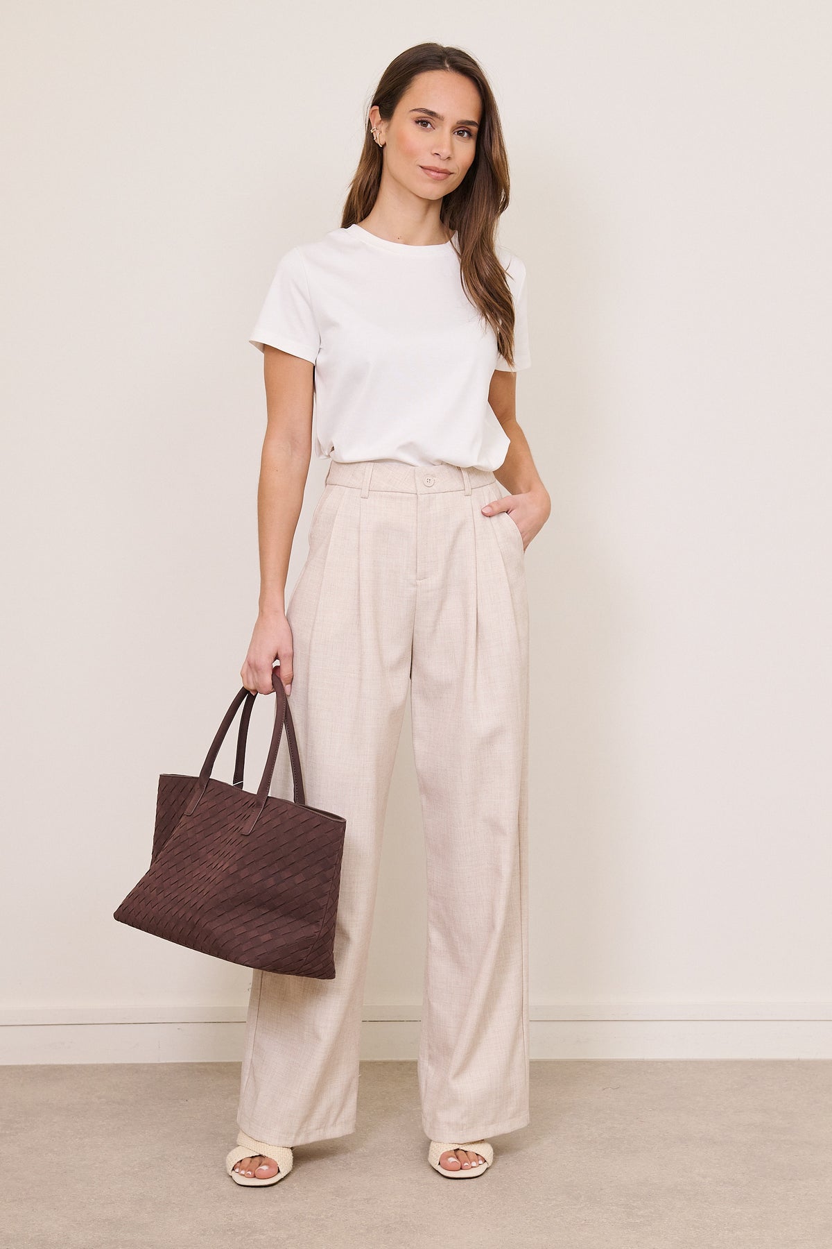 Pantalón Sastrero Beige