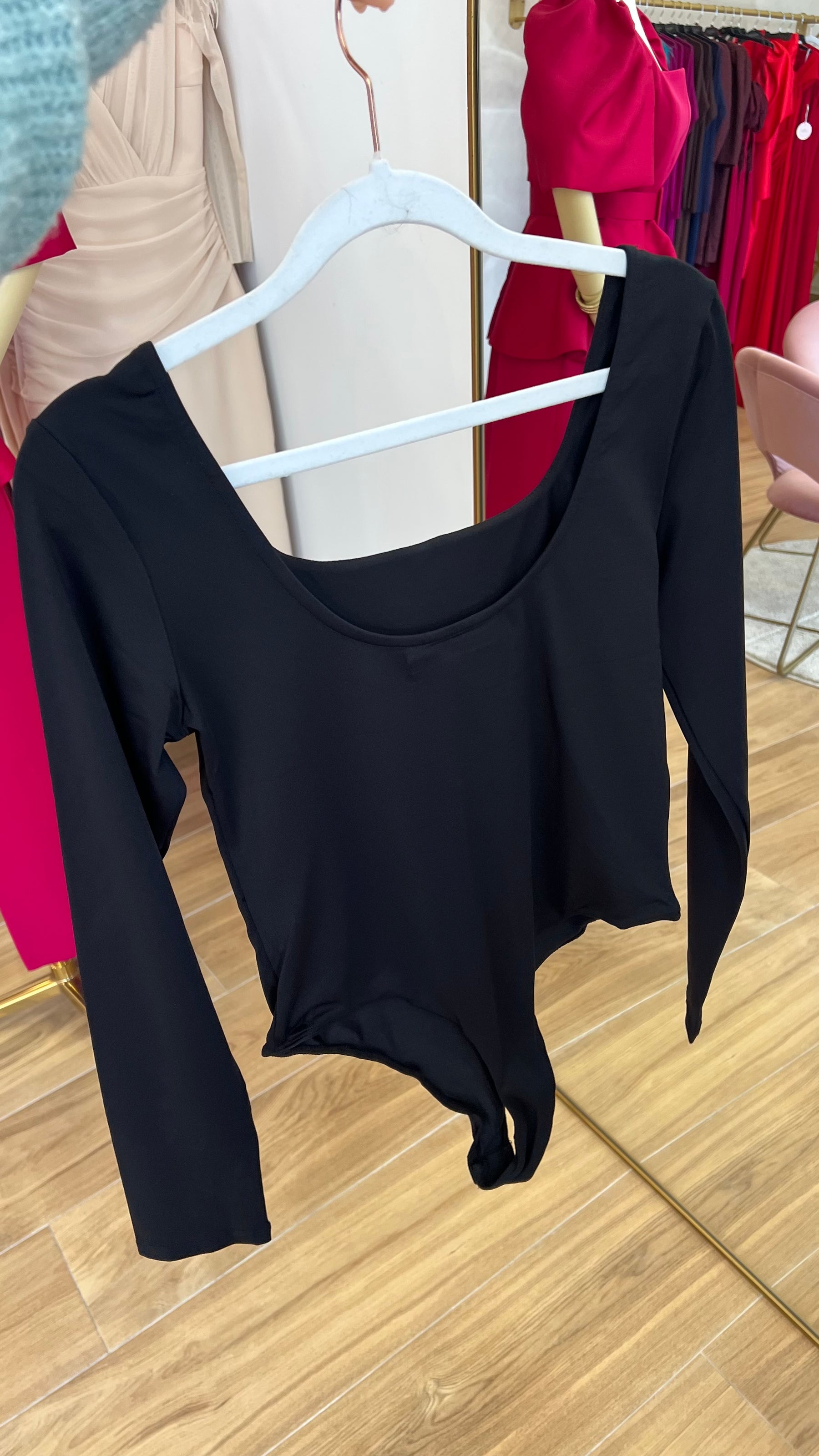 Body Básico Manga Larga Negro