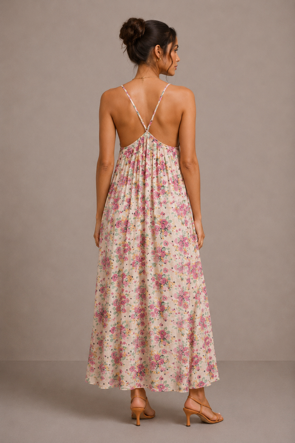 Vestido Rosa Floral
