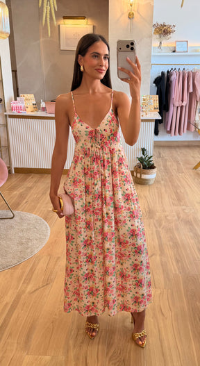 Vestido Rosa Floral