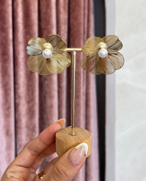 Pendientes Flor Perla