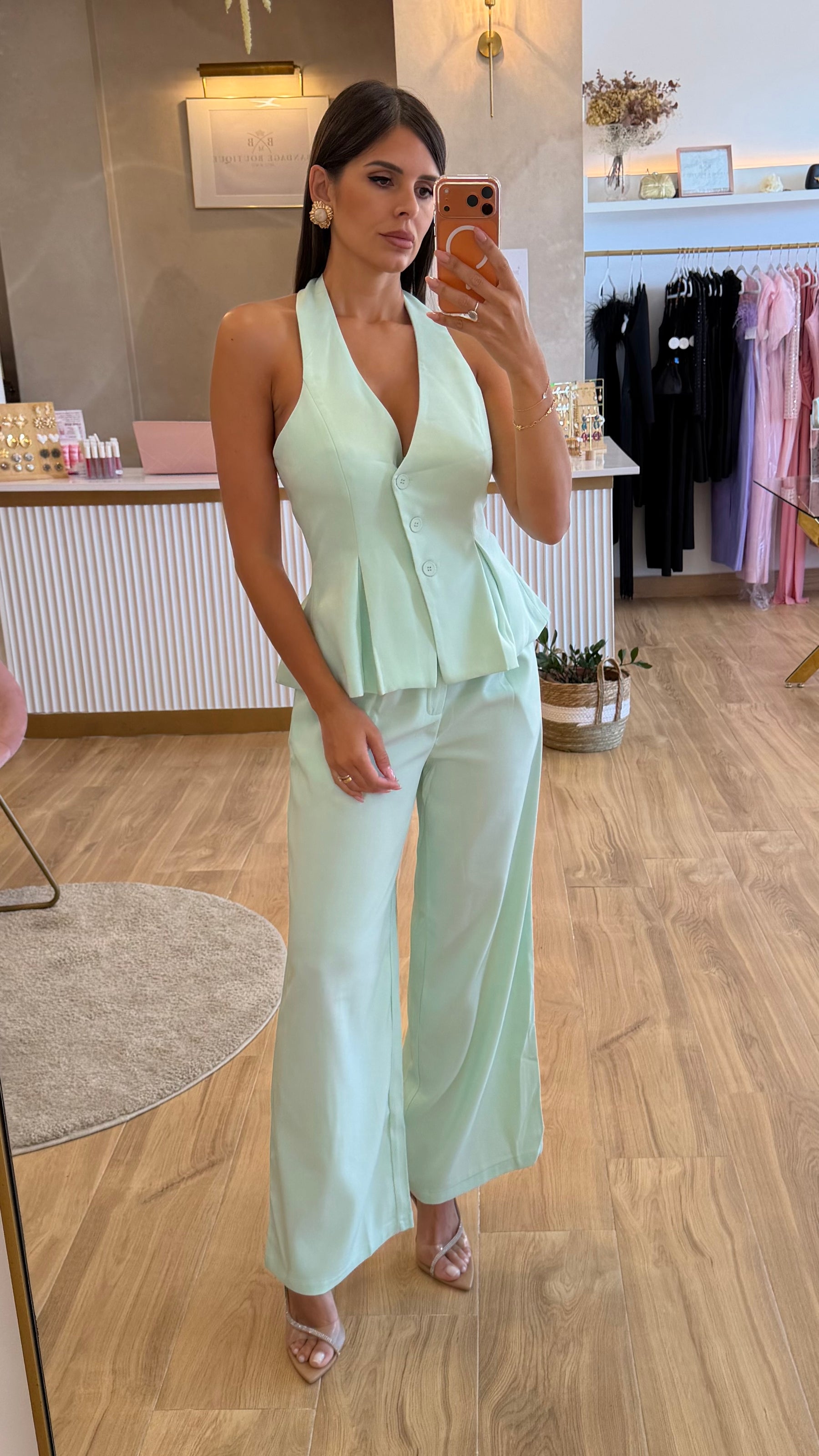 Conjunto Carmela Verde Agua