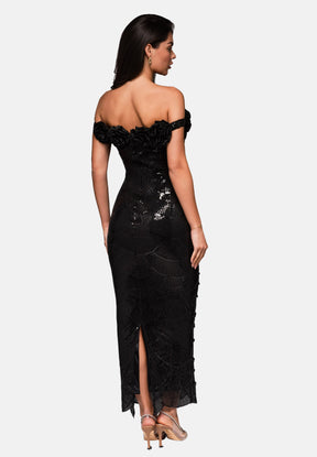 Vestido Ébano Rosas