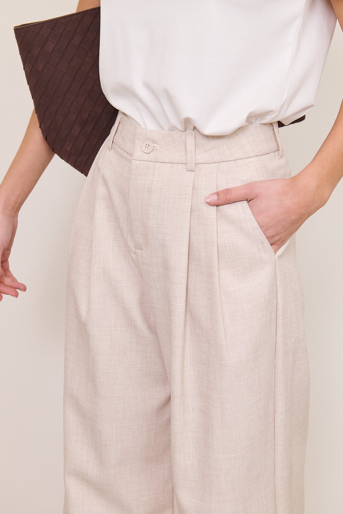 Pantalón Sastrero Beige