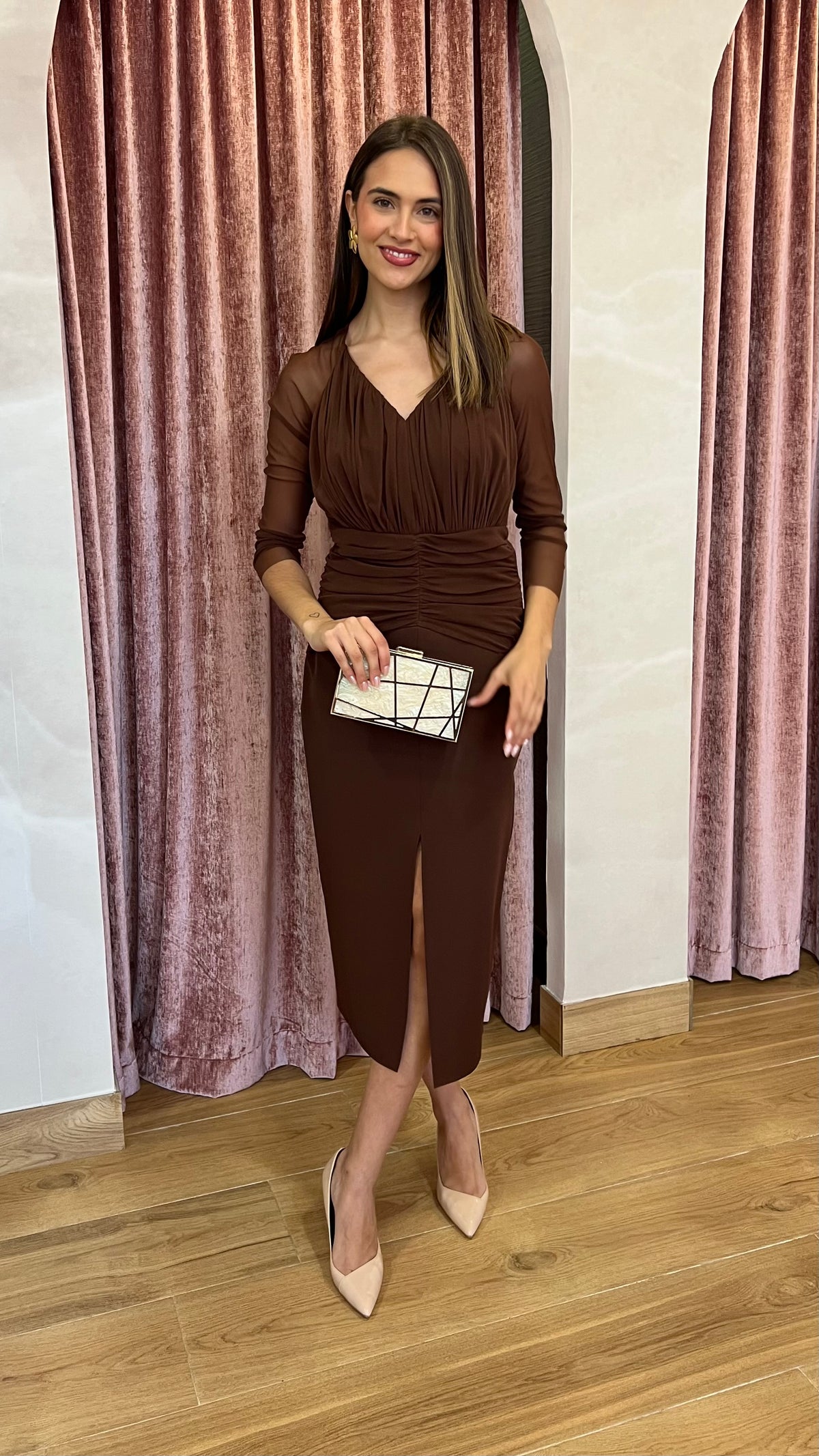 Vestido Alma Chocolate “Made in Spain”