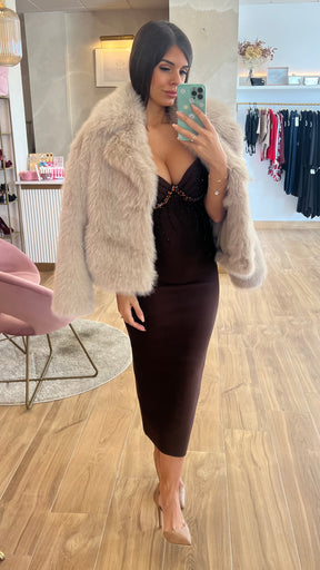 Vestido Bandage Valentina Chocolate