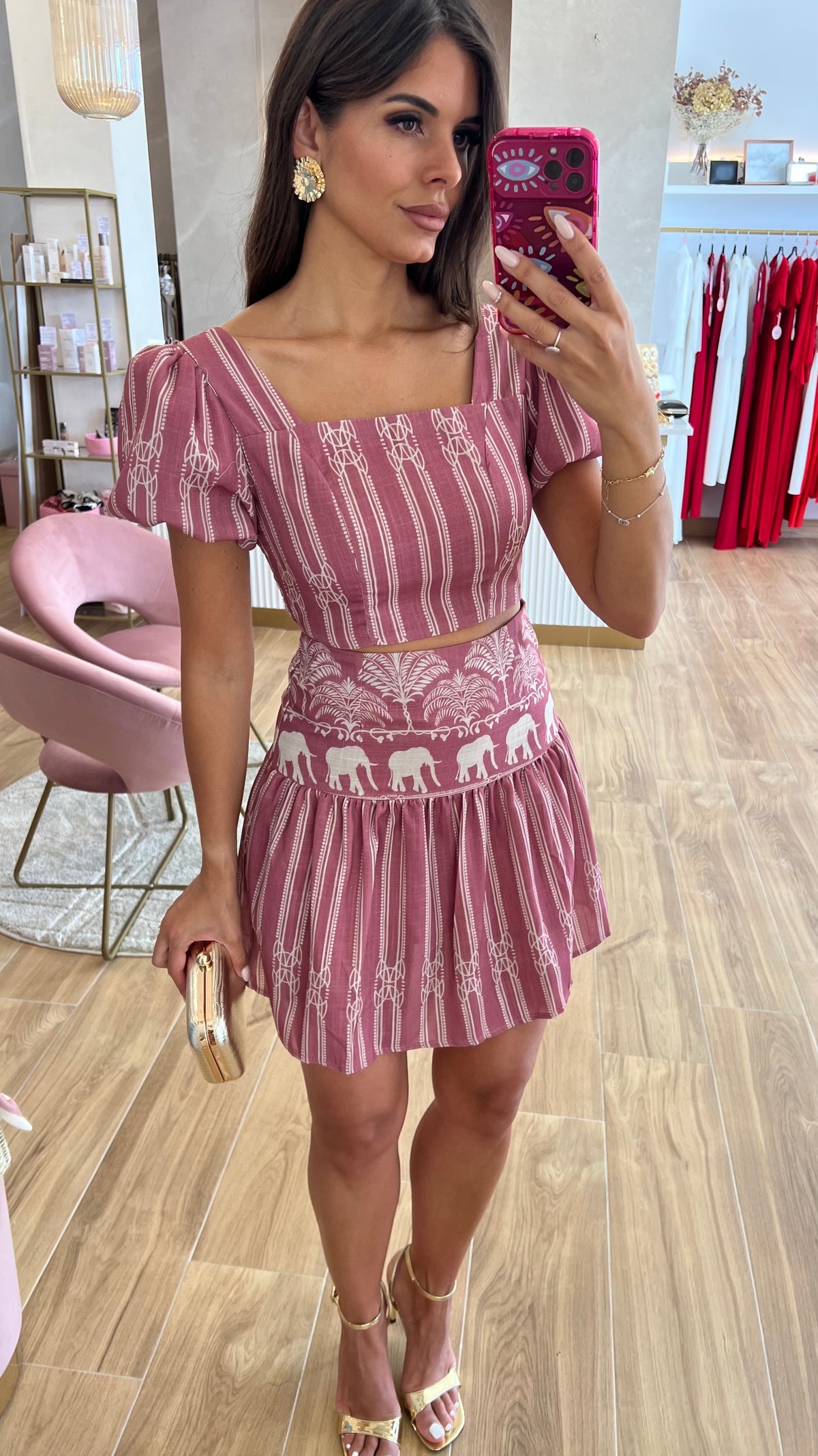 Conjunto Jaipur Rosa