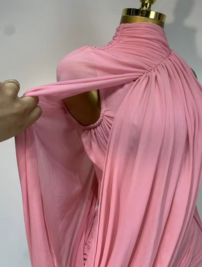 Vestido Draped Rosa