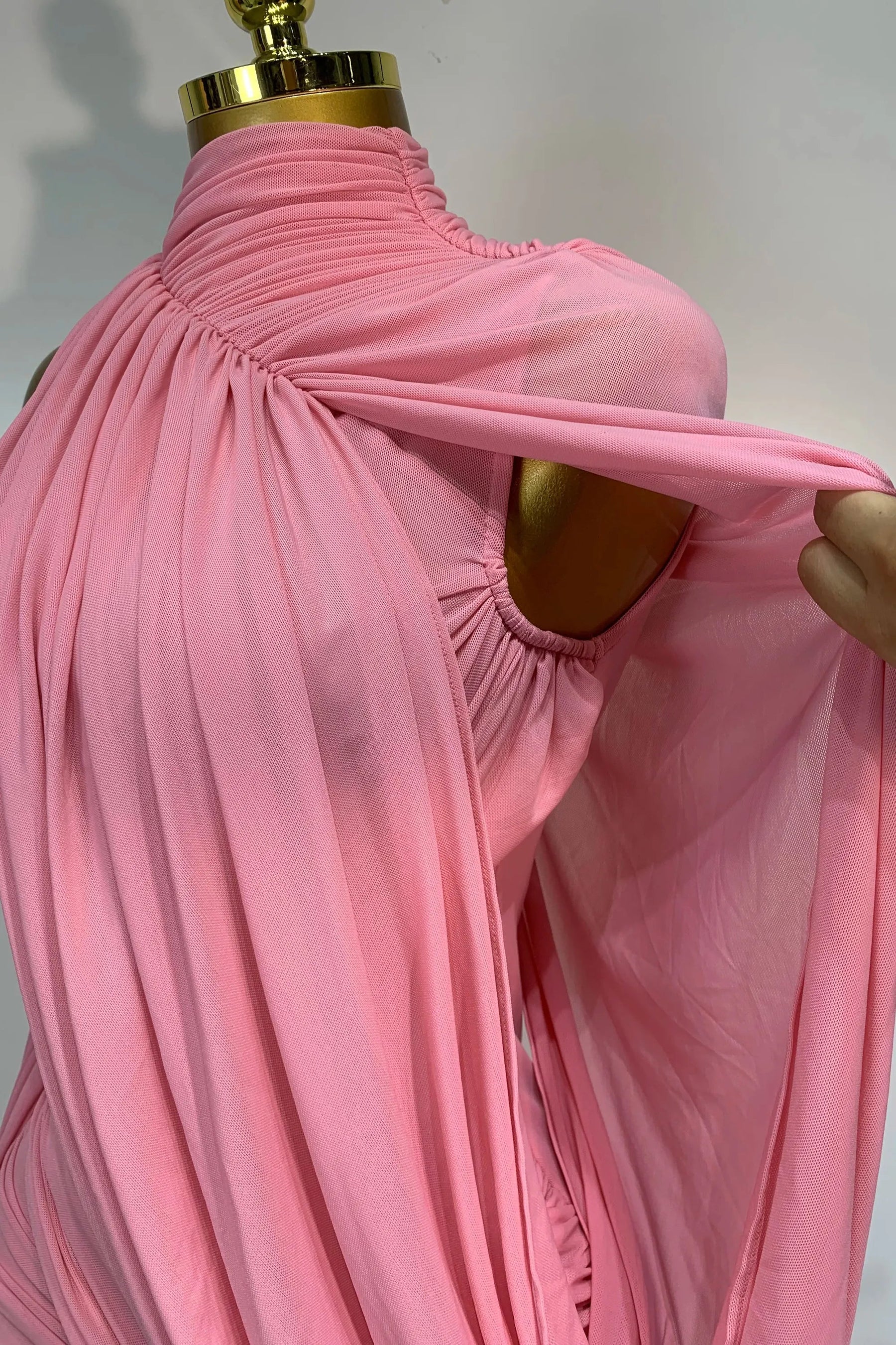 Vestido Draped Rosa