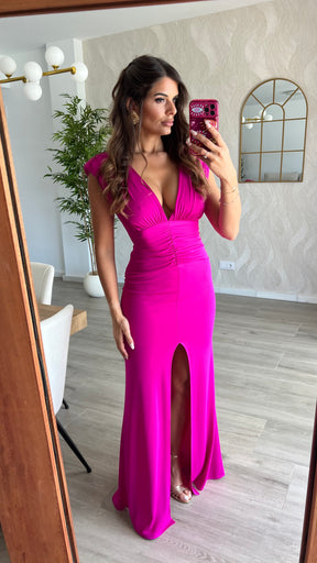 Vestido María Fucsia “Made in Spain”