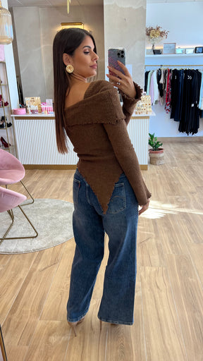 Jersey Asimétrico Flor