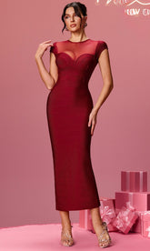 Vestido Bandage Charlotte Rojo