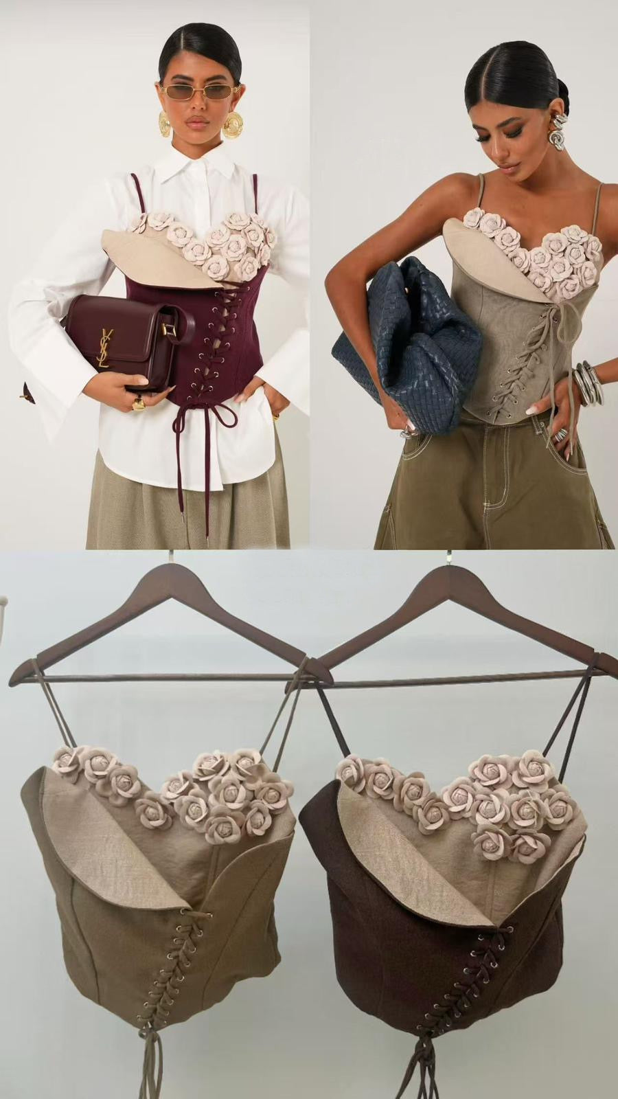 Top Corsé Rossette Oliva