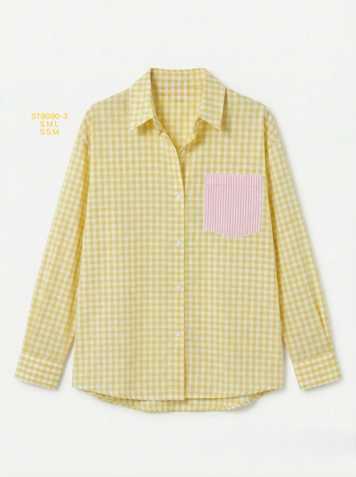 Camisa Bolsillo Amarilla