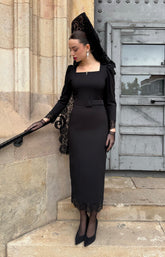 *PREVENTA* Vestido Rosario Negro Mantilla “Made in Spain”