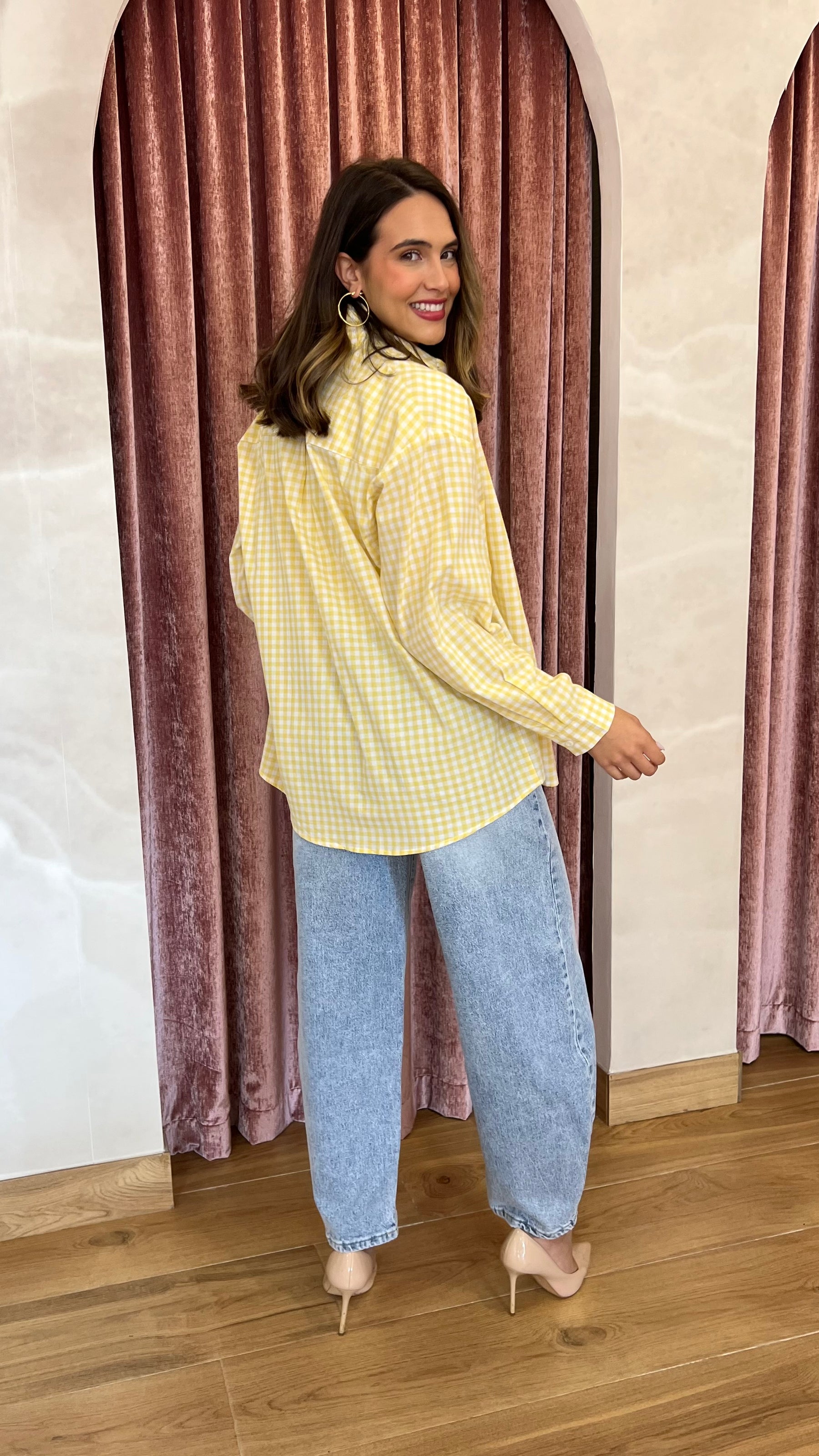 Camisa Bolsillo Amarilla