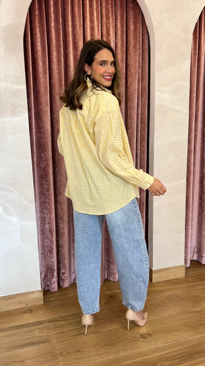 Camisa Bolsillo Amarilla