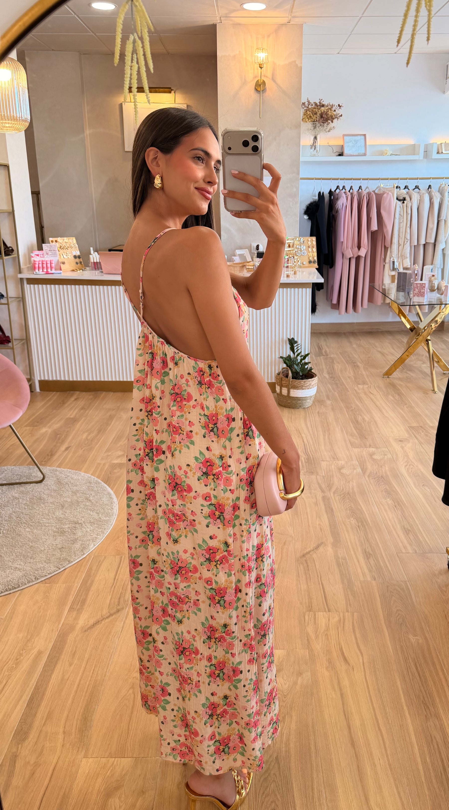 Vestido Rosa Floral