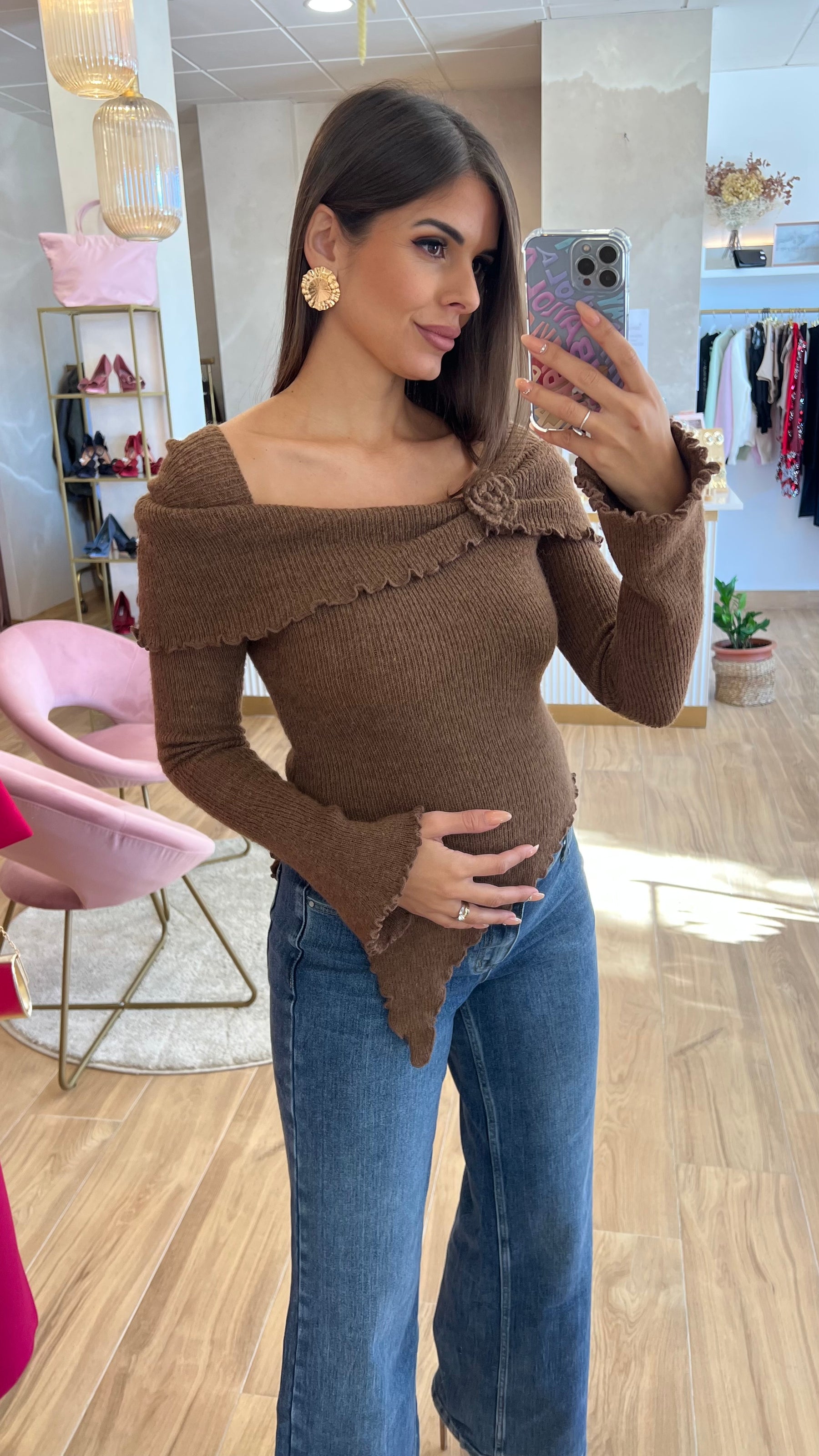 Jersey Asimétrico Flor